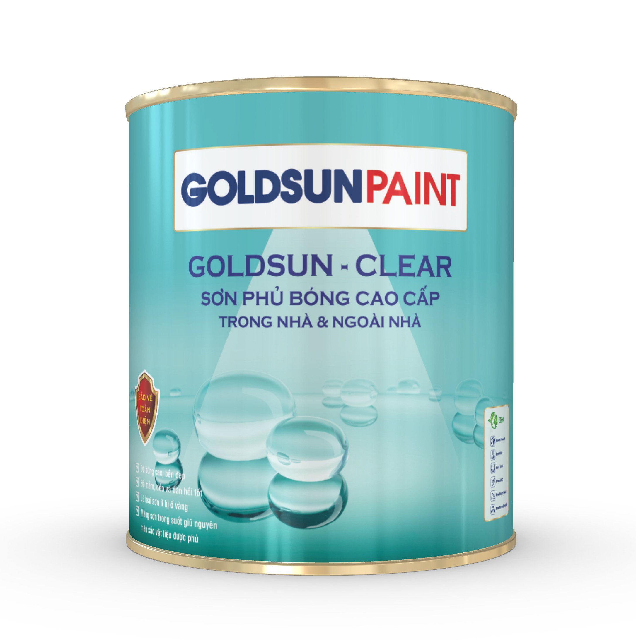 GOLDSUN - CLEAR  Sơn phủ bóng cao cấp 